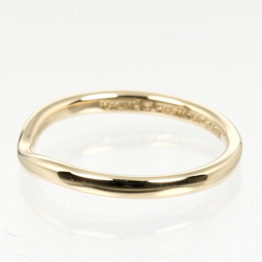 TIFFANY&Co. Ring K18 yellow gold gold 0.1" band Curved band Women Used Authentic