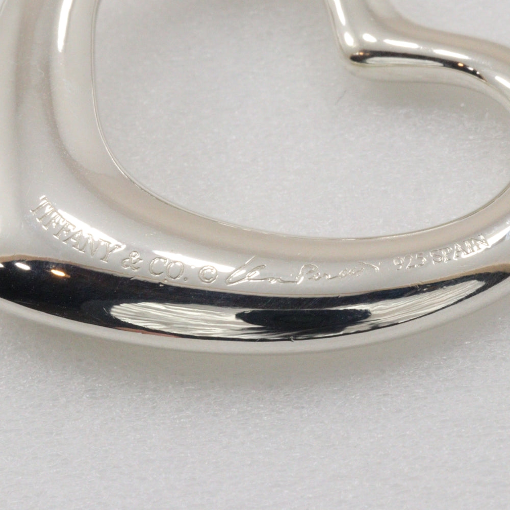 TIFFANY&Co. Necklace Silver925 Silver Elsa Peretti Open Heart Large Women Used Authentic