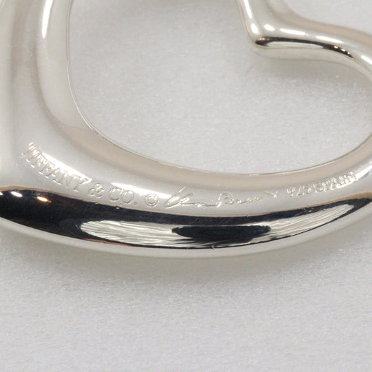 TIFFANY&Co. Necklace Silver925 Silver Elsa Peretti Open Heart Large Women Used Authentic