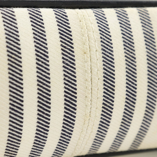 BURBERRY Shoulder Bag canvas off white one belt Women Used Authentic