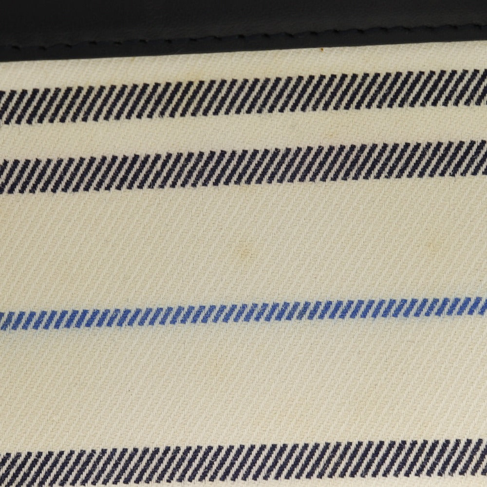 BURBERRY Shoulder Bag canvas off white one belt Women Used Authentic