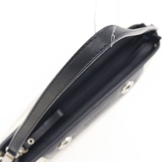 BURBERRY Shoulder Bag canvas off white one belt Women Used Authentic