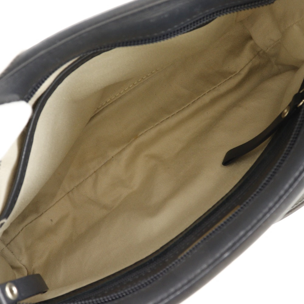 BURBERRY Shoulder Bag canvas off white one belt Women Used Authentic