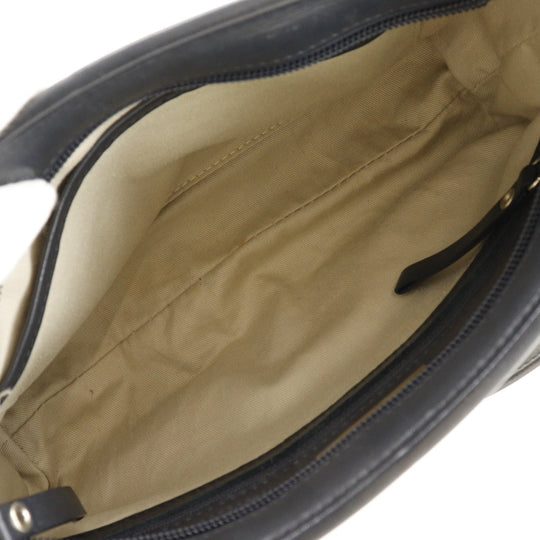 BURBERRY Shoulder Bag canvas off white one belt Women Used Authentic