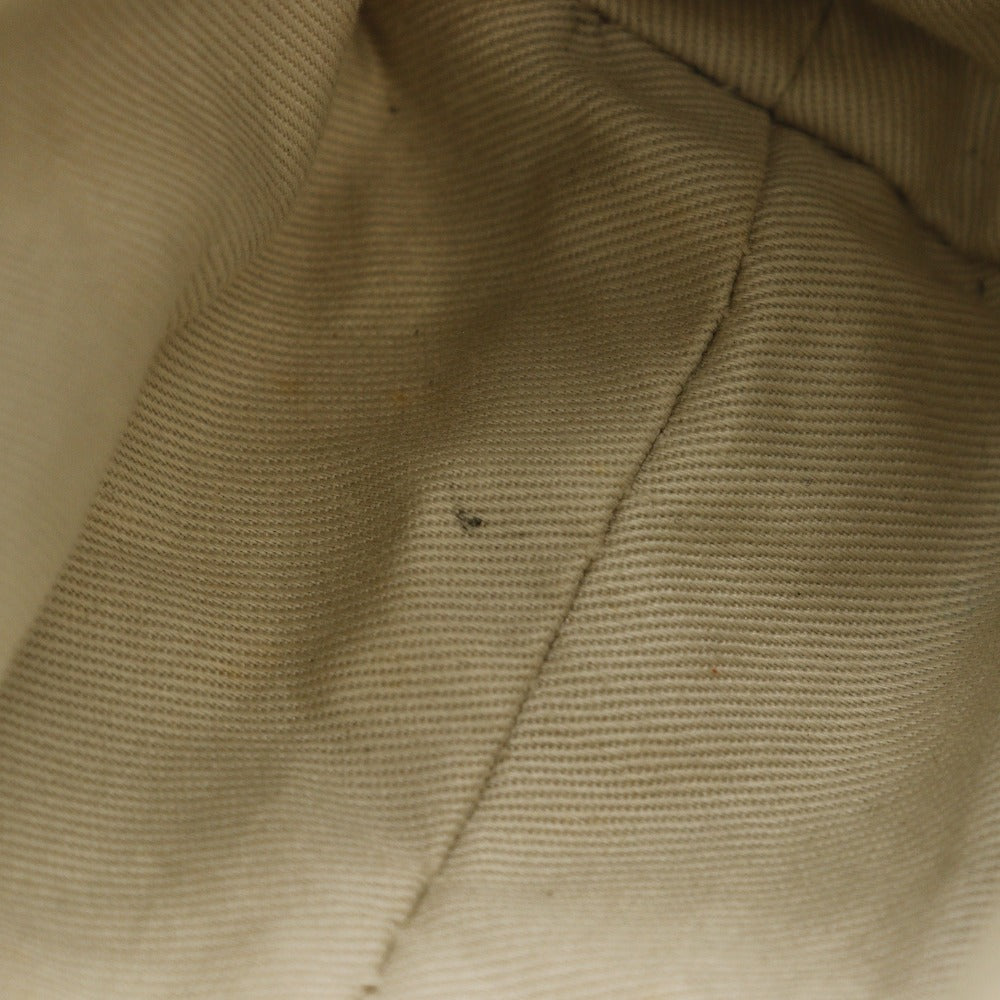 BURBERRY Shoulder Bag canvas off white one belt Women Used Authentic