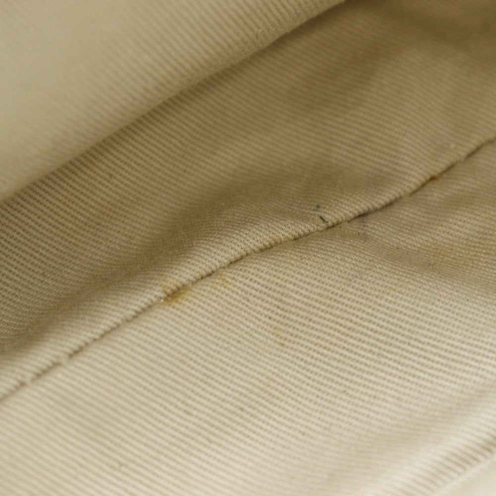 BURBERRY Shoulder Bag canvas off white one belt Women Used Authentic