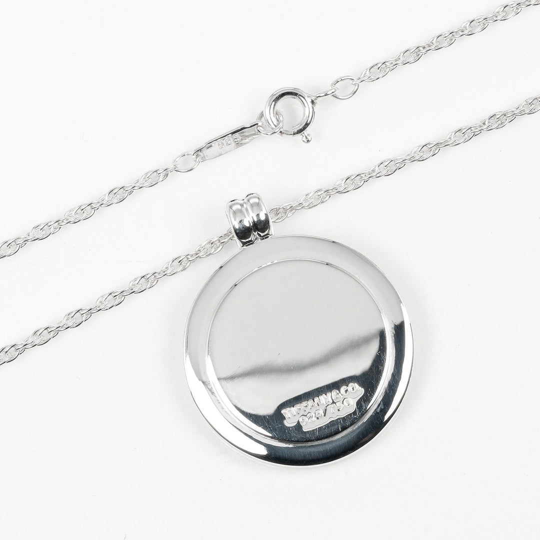 TIFFANY&Co. Necklace Silver925, K18 Yellow Gold Silver T & C coin Women Used Authentic