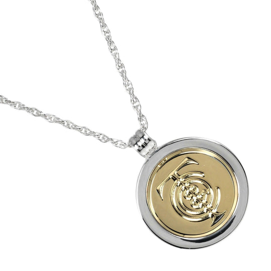 TIFFANY&Co. Necklace Silver925, K18 Yellow Gold Silver T & C coin Women Used Authentic