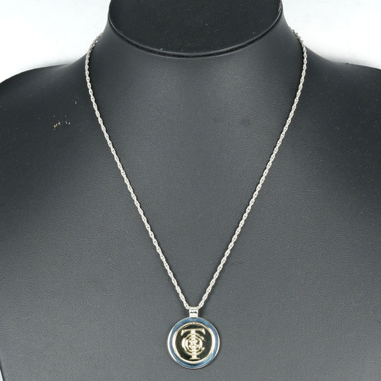 TIFFANY&Co. Necklace Silver925, K18 Yellow Gold Silver T & C coin Women Used Authentic