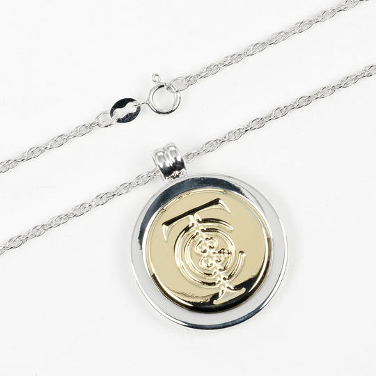 TIFFANY&Co. Necklace Silver925, K18 Yellow Gold Silver T & C coin Women Used Authentic