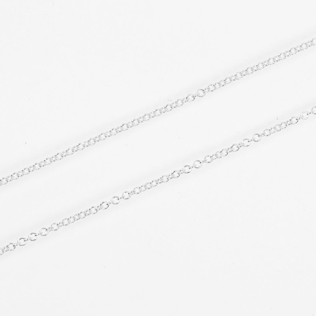 TIFFANY&Co. Necklace Silver925, Diamond Silver 1837 Round Rock Women Used Authentic