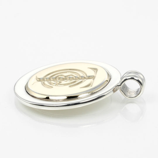 TIFFANY&Co. Pendant top Silver925, K18 Yellow Gold Silver T & C coin Women(Unisex) Used Authentic