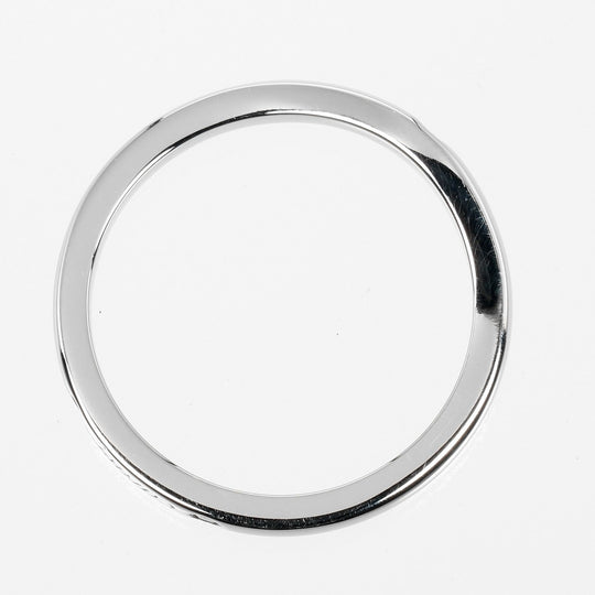 CARTIER Ring Pt950Platinum, 3P Diamond Silver Ballerina curve Women 47 Used Authentic