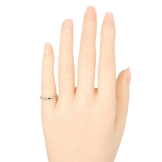 CARTIER Ring Pt950Platinum Silver 1895 wedding Women 47 Used Authentic