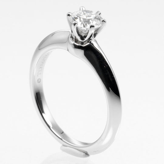 TIFFANY&Co. Ring 0.53ct VS1/I/3EX Pt950Platinum, Diamond Silver, Clear Solitaire Women Used Authentic