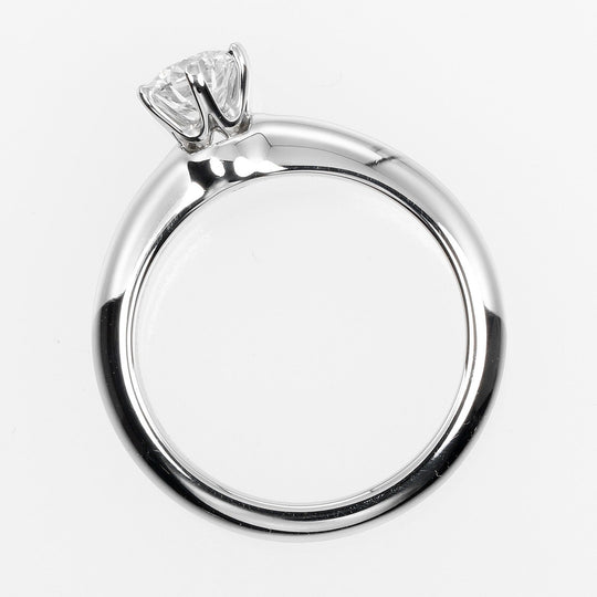 TIFFANY&Co. Ring 0.53ct VS1/I/3EX Pt950Platinum, Diamond Silver, Clear Solitaire Women Used Authentic