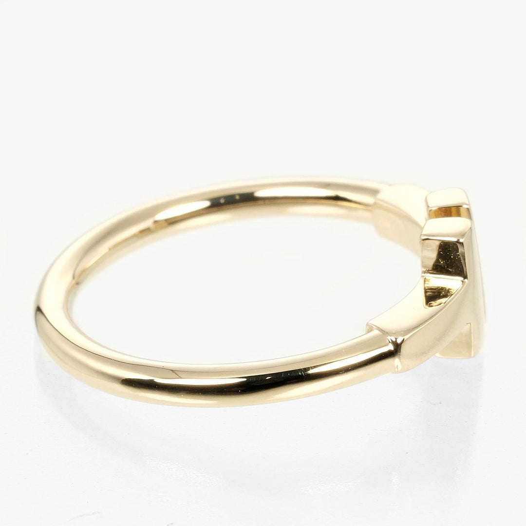 TIFFANY&Co. Ring K18 yellow gold gold T wire Women Used Authentic