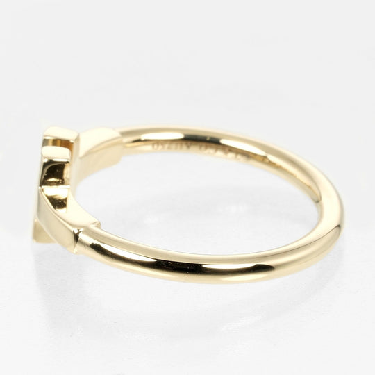 TIFFANY&Co. Ring K18 yellow gold gold T wire Women Used Authentic