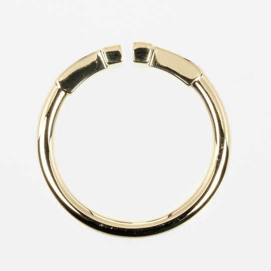 TIFFANY&Co. Ring K18 yellow gold gold T wire Women Used Authentic
