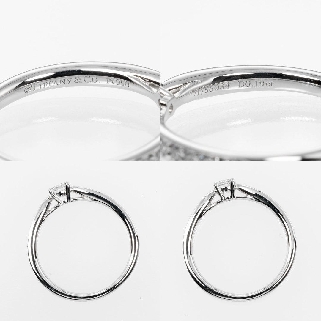 TIFFANY&Co. Ring 0.19ct VVS1/I/3EX Pt950Platinum, Diamond Silver harmony Women Used Authentic