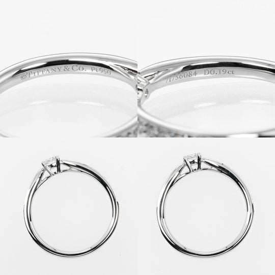 TIFFANY&Co. Ring 0.19ct VVS1/I/3EX Pt950Platinum, Diamond Silver harmony Women Used Authentic