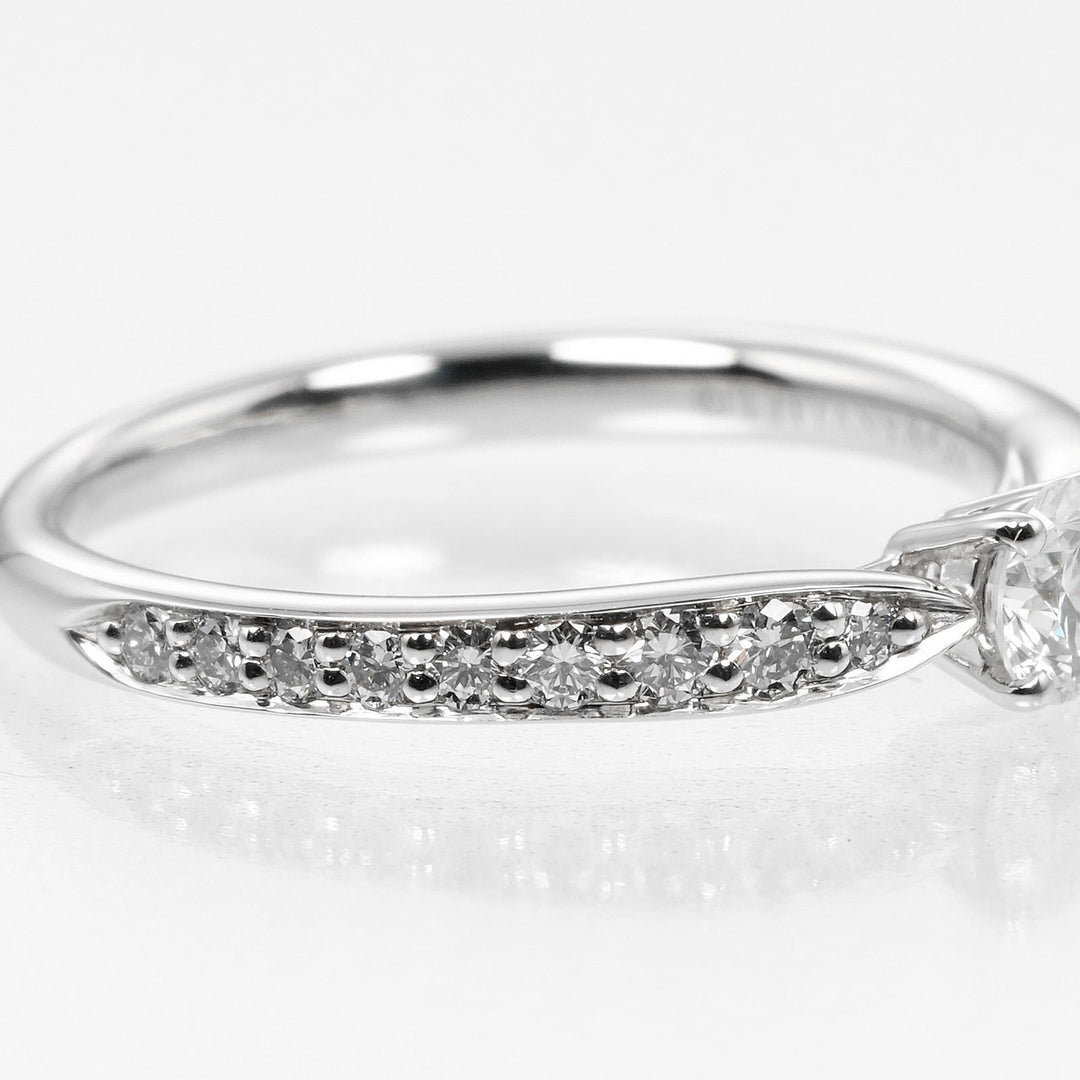 TIFFANY&Co. Ring 0.19ct VVS1/I/3EX Pt950Platinum, Diamond Silver harmony Women Used Authentic