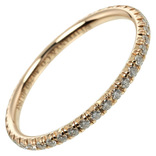 TIFFANY&Co. Ring K18 pink gold, diamond gold Solest Full Eternity Women Used Authentic