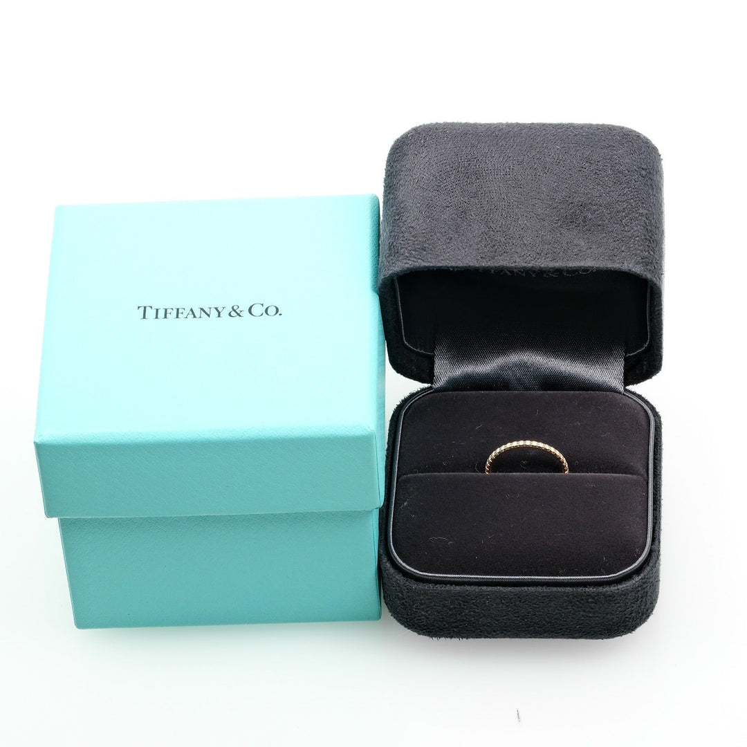 TIFFANY&Co. Ring K18 pink gold, diamond gold Solest Full Eternity Women Used Authentic