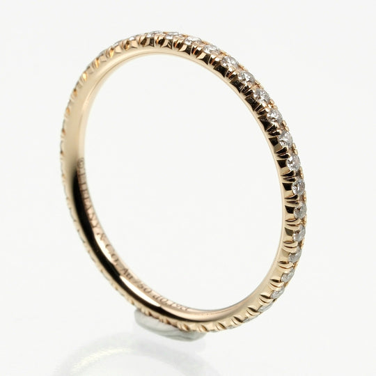 TIFFANY&Co. Ring K18 pink gold, diamond gold Solest Full Eternity Women Used Authentic