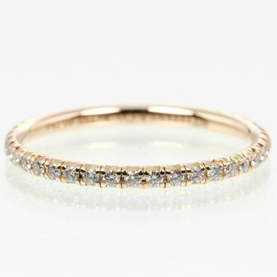 TIFFANY&Co. Ring K18 pink gold, diamond gold Solest Full Eternity Women Used Authentic