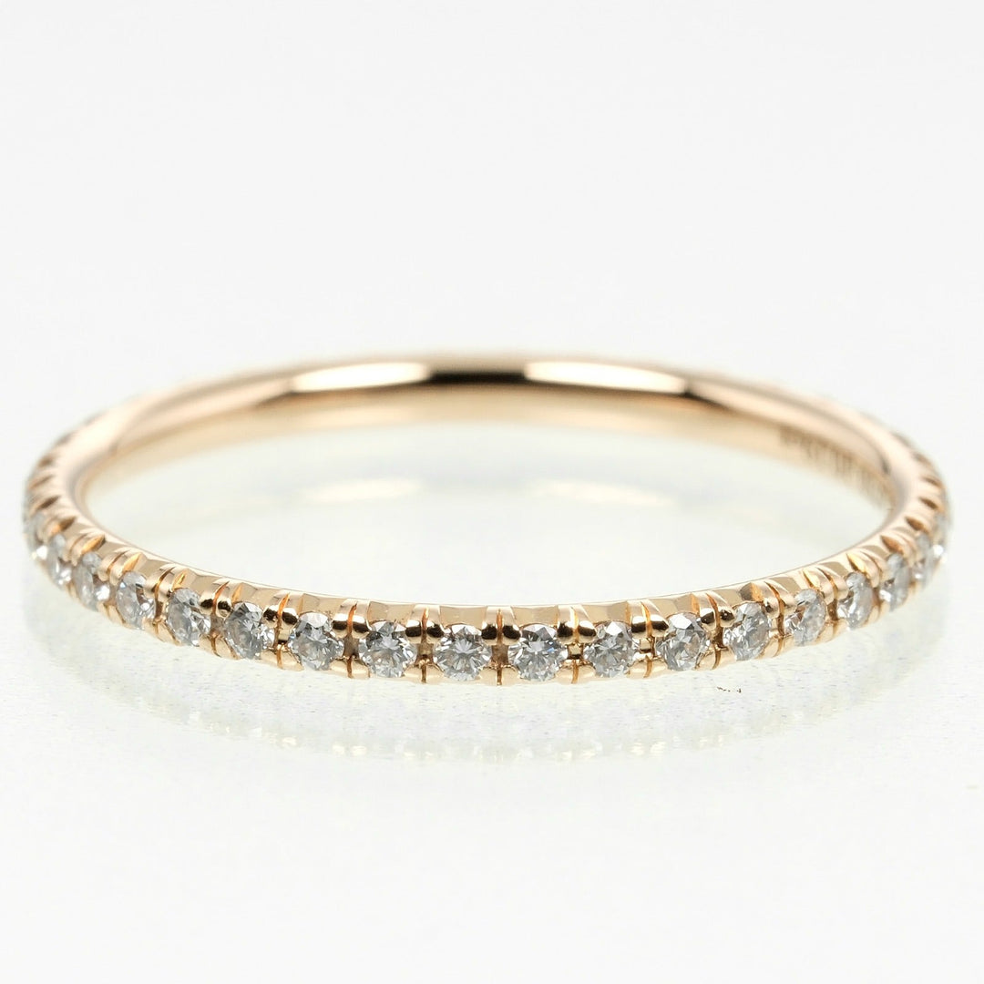 TIFFANY&Co. Ring K18 pink gold, diamond gold Solest Full Eternity Women Used Authentic