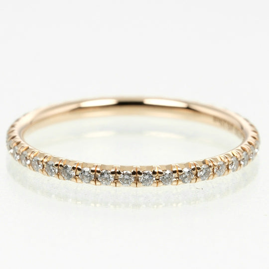 TIFFANY&Co. Ring K18 pink gold, diamond gold Solest Full Eternity Women Used Authentic
