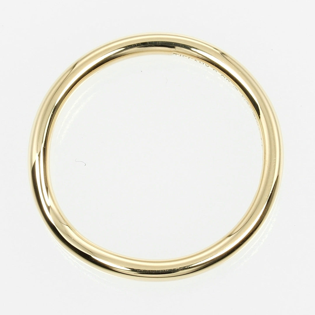 TIFFANY&Co. Ring K18 yellow gold gold 0.1" model Curved band Women Used Authentic