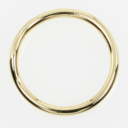 TIFFANY&Co. Ring K18 yellow gold gold 0.1" model Curved band Women Used Authentic
