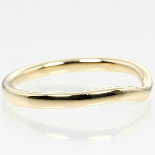 TIFFANY&Co. Ring K18 yellow gold gold 0.1" model Curved band Women Used Authentic