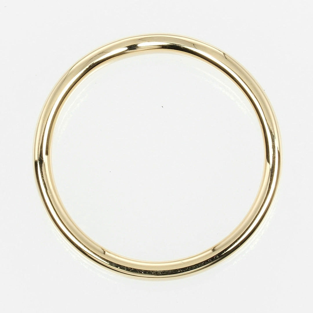 TIFFANY&Co. Ring K18 yellow gold gold 0.1" model Curved band Women Used Authentic