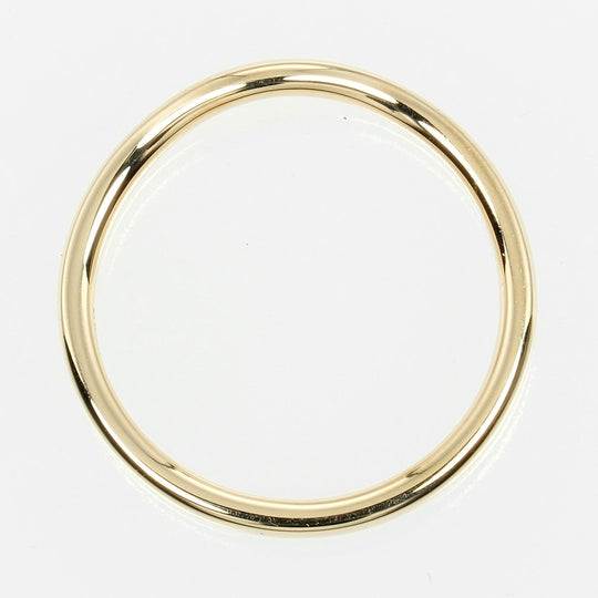 TIFFANY&Co. Ring K18 yellow gold gold 0.1" model Curved band Women Used Authentic