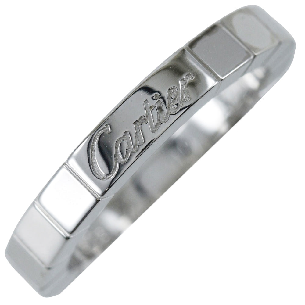 CARTIER Ring K18 white gold Silver Laniere Women 49 Used Authentic