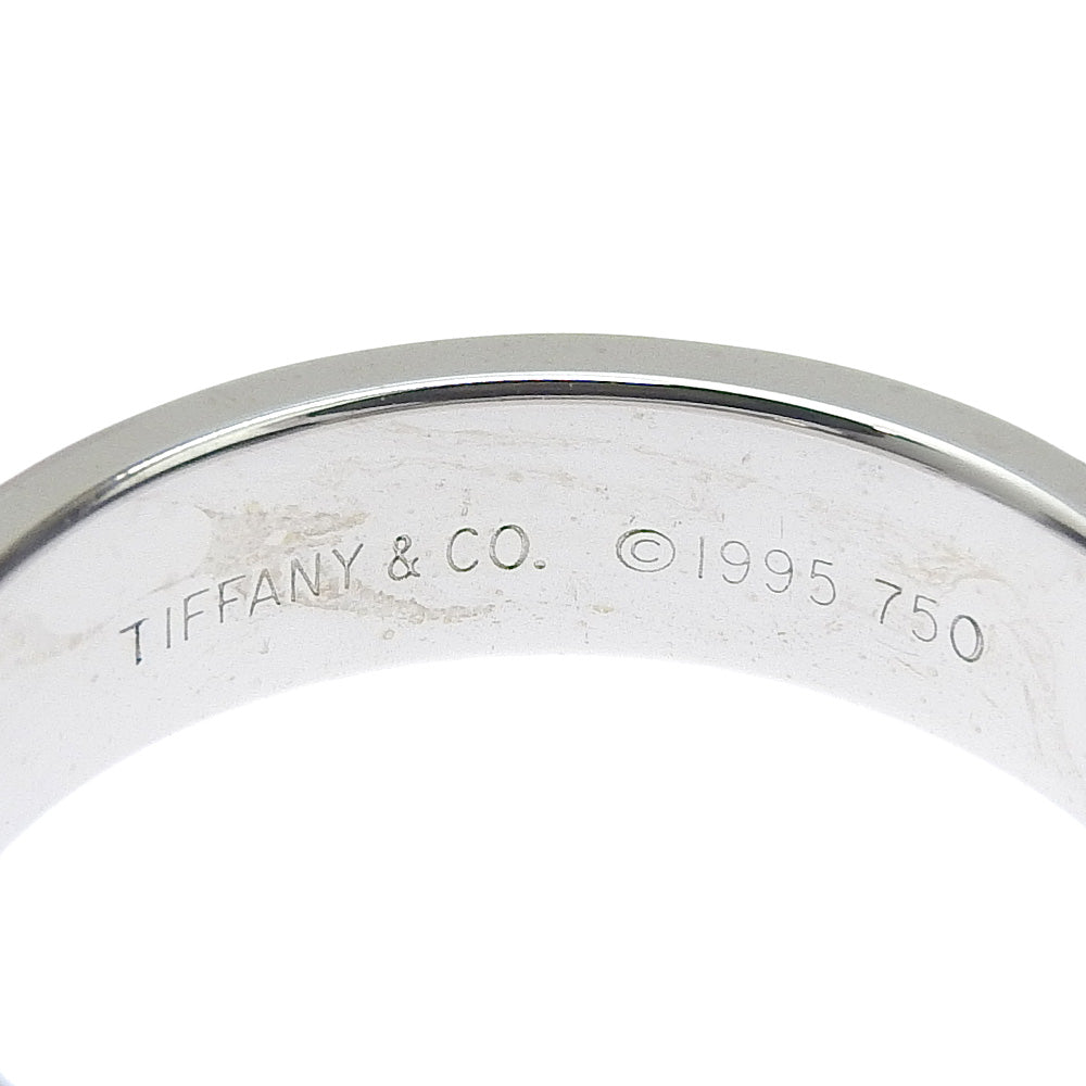 TIFFANY&Co. Ring K18 White Gold, Diamond White gold 3P diamond Atlas Women Used Authentic