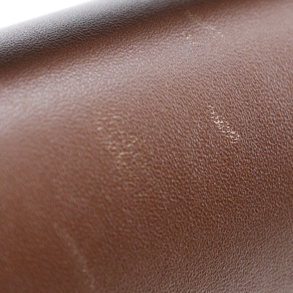 BURBERRY Shoulder Bag Calfskin Brown, Black By color D ring Women Used Authentic