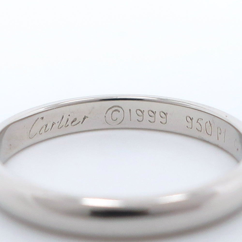 CARTIER Ring Pt950Platinum Silver 1895 wedding ring Women 47 Used Authentic