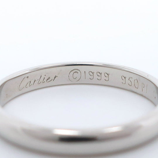 CARTIER Ring Pt950Platinum Silver 1895 wedding ring Women 47 Used Authentic