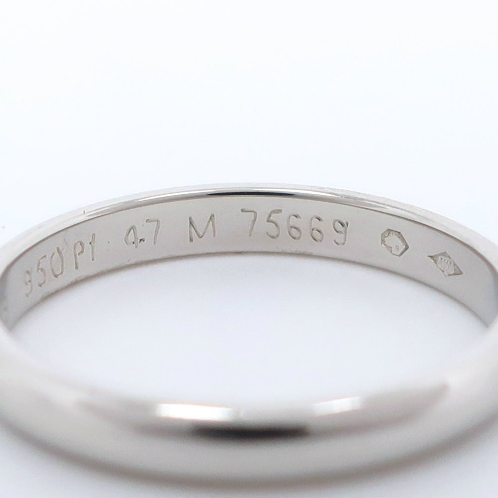 CARTIER Ring Pt950Platinum Silver 1895 wedding ring Women 47 Used Authentic