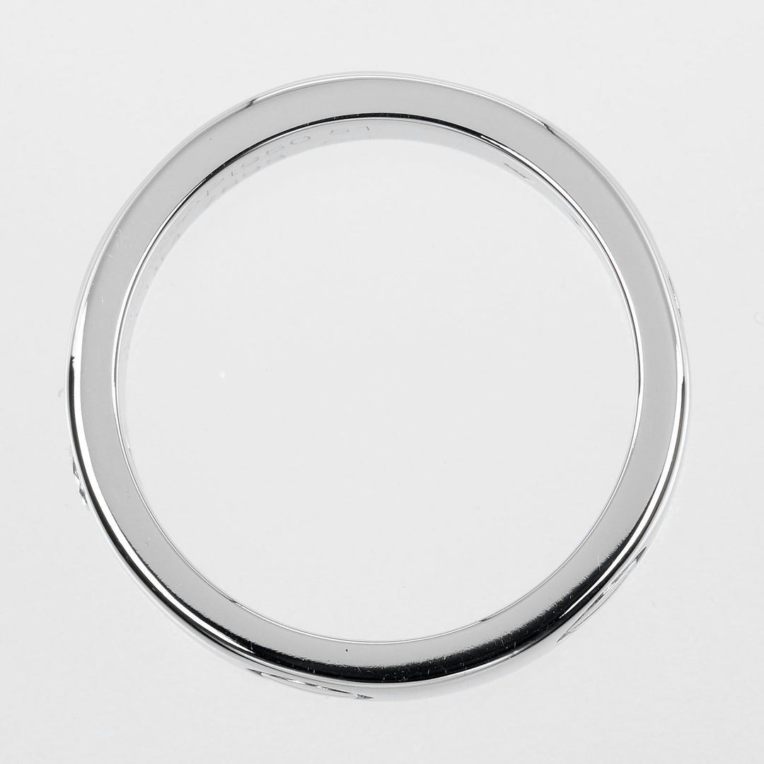 CARTIER Ring Pt950Platinum, 1P Diamond Silver love Women 51 Used Authentic