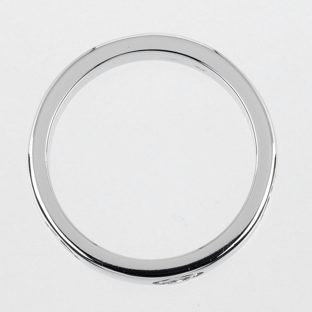 CARTIER Ring Pt950Platinum, 1P Diamond Silver love Women 51 Used Authentic