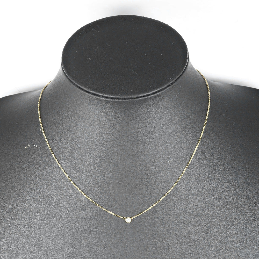 TIFFANY&Co. Necklace K18 Yellow Gold, Diamond gold Top width 0.1" By the yard Women Used Authentic