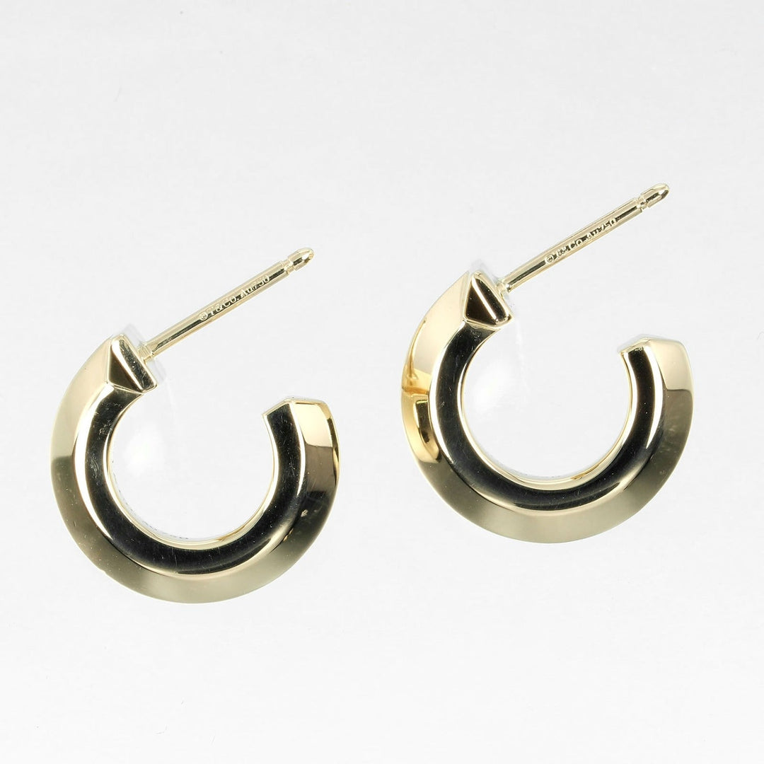 TIFFANY&Co. Pierce K18 yellow gold gold T-one hoop Women Used Authentic
