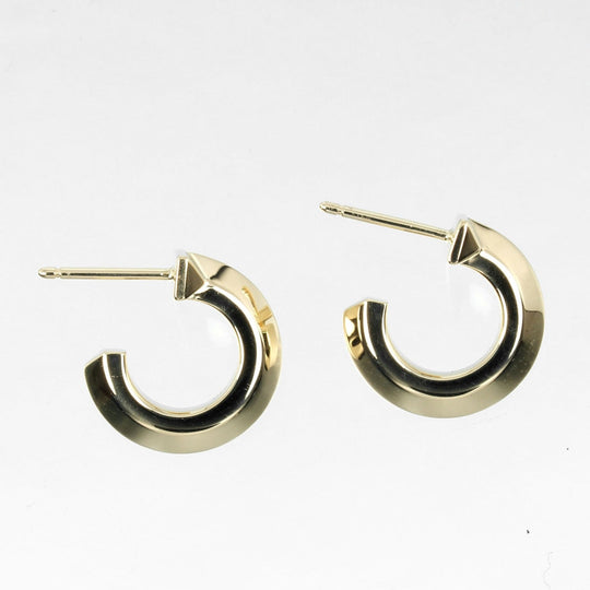 TIFFANY&Co. Pierce K18 yellow gold gold T-one hoop Women Used Authentic