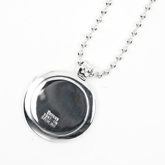 TIFFANY&Co. Necklace Silver925, K18 Yellow Gold Silver 23.6" Ball Chain T & C coin Women Used Authentic