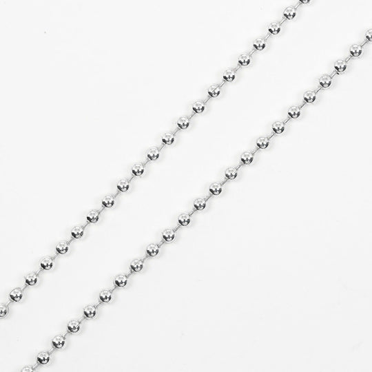 TIFFANY&Co. Necklace Silver925, K18 Yellow Gold Silver 23.6" Ball Chain T & C coin Women Used Authentic